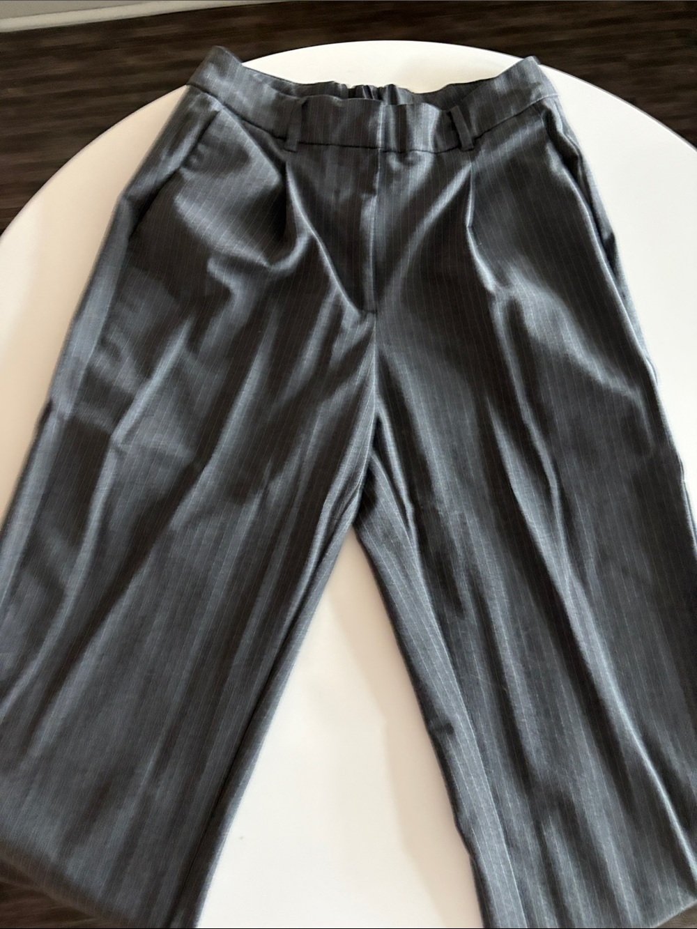 Old Navy Taylor Wide Leg Trouser Pinstripe Dress Pants